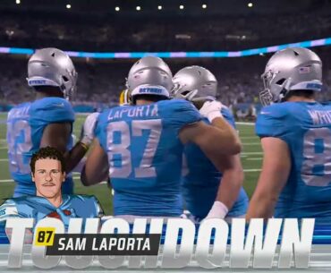 Watch Sam LaPorta set franchise rookie record for receiving TDs