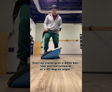 Boost Your Golf Swing Balance: 3-Set BOSU Ball & Band Workout #golf #fitness #shorts