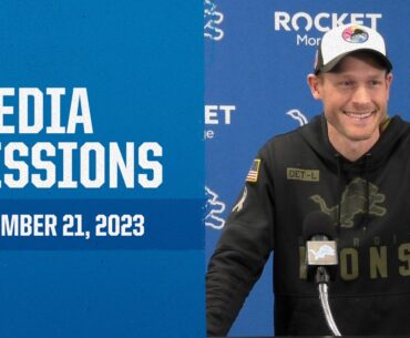 Detroit Lions coordinators meet with the media | December 21, 2023