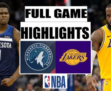Los Angeles Lakers vs Minnesota Timberwolves FULL Game  Highlights | December 21, 2023