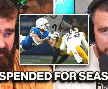 "I think that's a bit much" - Travis and Jason weigh in on controversial season-ending suspension