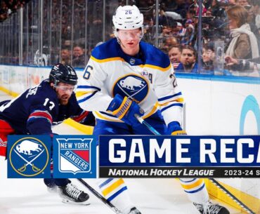 Sabres @ Rangers 12/23 | NHL Highlights 2023