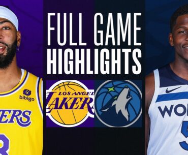 LAKERS at TIMBERWOLVES | FULL GAME HIGHLIGHTS | December 21, 2023