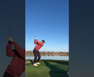 On se prepare ensemble pour une session de practice. #golf