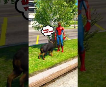 GTA V : SPIDER-MAN SAVING BABY 🥺| #shorts