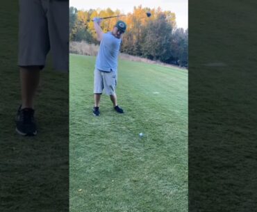 Driver Stick Action On A Beautiful Par 4! #golf #golfer #outdoors #viral #subscribe #shorts #funny