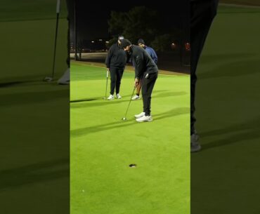 Play a hole with us. Night golf edition. What a chaotic birdie! #golf #golftips #golfswing #golfer