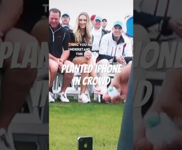 Planted iPhone in Crowd - Then Crushed it. #trickshots #golf #golfswing