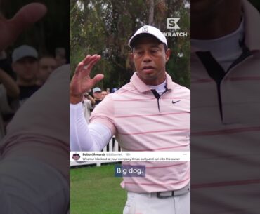 Happy Holidays from Tiger Woods and 'Big Dog'