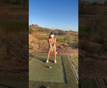 Claire Bear #golf #golfswing #shorts