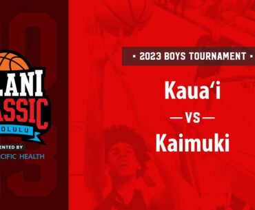 ‘Iolani Classic consolation pool -- Kaua‘i vs. Kaimuki