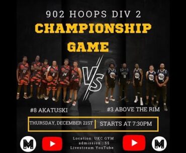 Div 2 Finals Akatuski vs Above the Rim 902 league December 19th 7:30pm