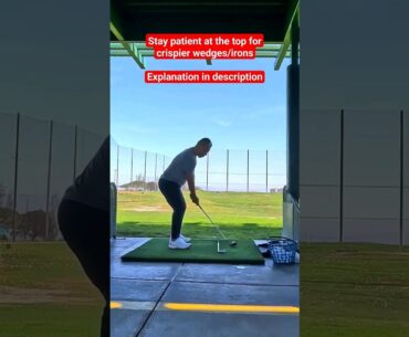 Crispy Wedges/Irons #golf #golfswing
