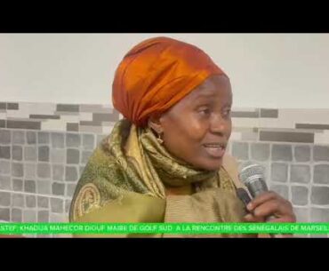 PASTEF: KHADIJA MAHECOR DIOUF MAIRE DE GOLF SUD  A LA RENCONTRE DES SÉNÉGALAIS DE MARSEILLE.