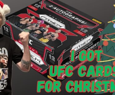 I GOT UFC CARDS FOR CHRISTMAS! | 2023 Panini UFC Prizm Hobby Box | LIVE RIP Christmas Day #UFCcards