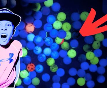 The Best Way to Hunt Golf Balls? UV Flashlight Hunt!