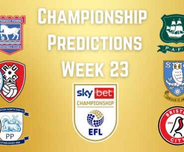 Championship Predictions-Week 23