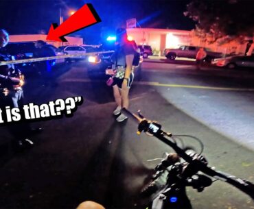 RIDING MY SURRON AFTER DARK AND POLICE STOPPED TO ASK ME THIS..