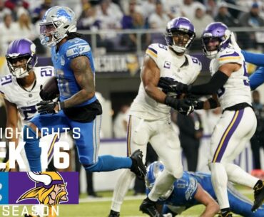 Detroit Lions vs. Minnesota Vikings | 2023 Week 16 Game Highlights