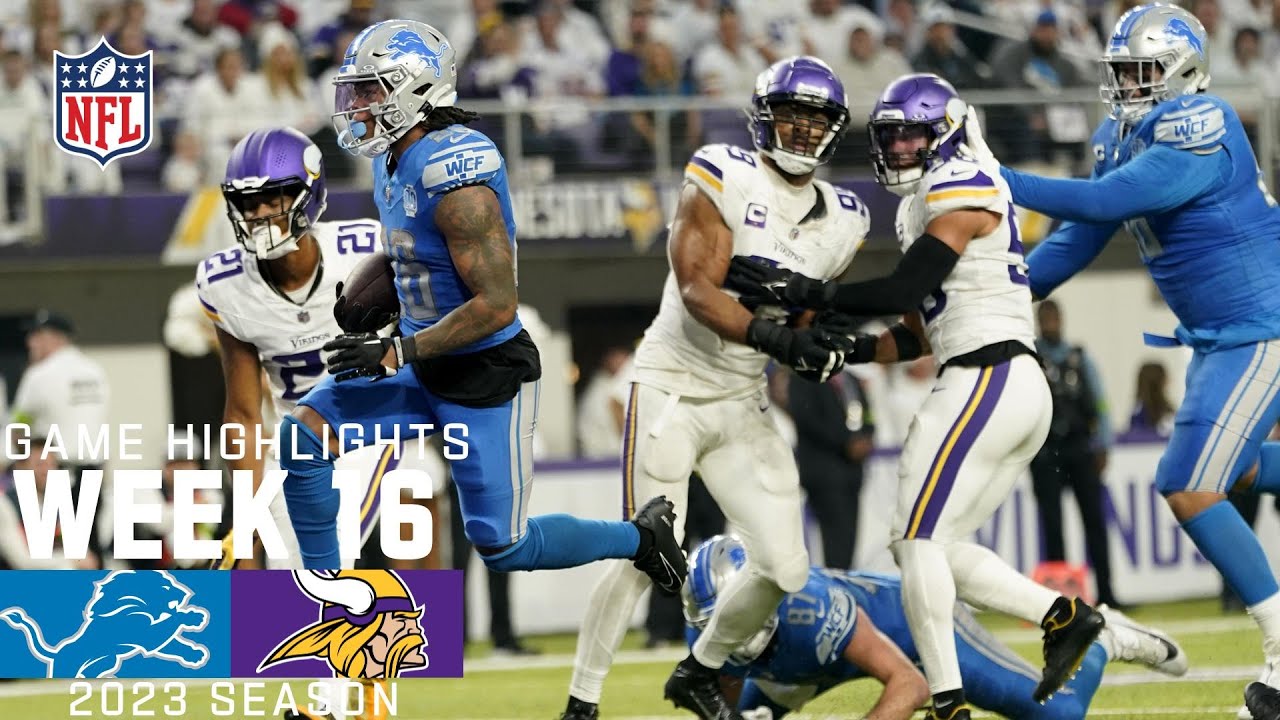 Detroit Lions vs. Minnesota Vikings | 2023 Week 16 Game Highlights Detroit Lions vs. Minnesota Vikings | 2023 Week 16 Game Highlights