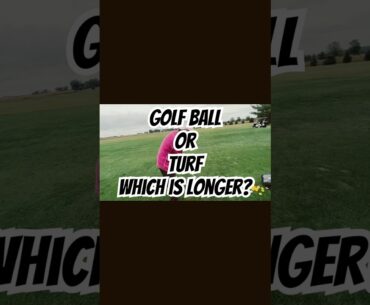 Which Goes Longer - Golf Ball or Divot? #golf #golfshots #golfswing