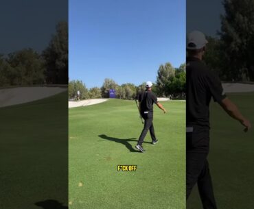 I bet Nicolai Hoejgaard the DP world tour champion 10 push-ups on this hole!!