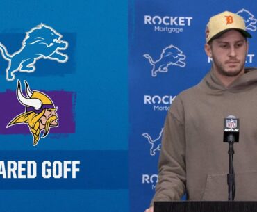 Jared Goff postgame media availability | 2023 Week 16: Lions vs. Vikings