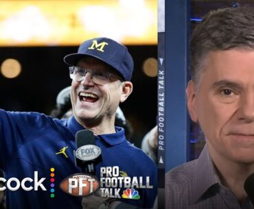 Jim Harbaugh sidesteps questions about NFL, Los Angeles Chargers | Pro Football Talk | NFL on NBC