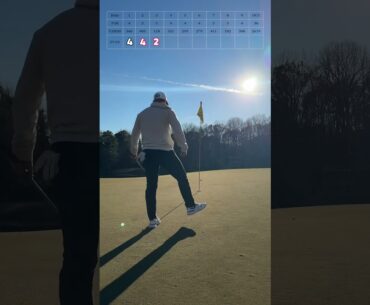 A CHRISTMAS NINE HOLES, what do you think we finished at??? #golf