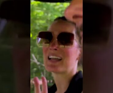 My wife explaining her strategy after I told her she made a bad choice.  #golfvlog #golf