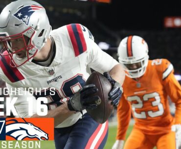 New England Patriots vs. Denver Broncos | 2023 Week 16 Game Highlights