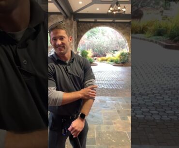 Chase-ex baseball player learning golf grip