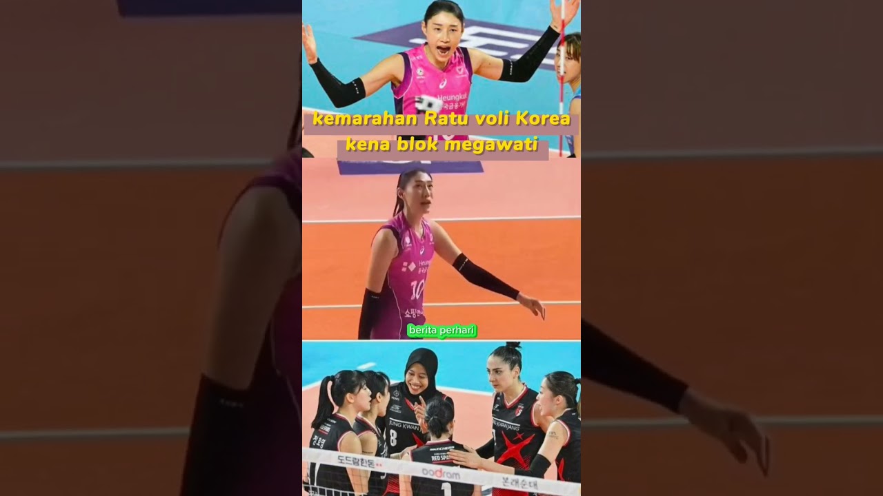Ratu voli Korea mengamuk😡usai diblok megawati😧 Ratu voli Korea mengamuk😡usai diblok megawati😧