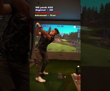 What club do you hit 166 yards (AVERAGES) #golf #foryou #golfswing #golfer #golfing #golfcourse #fyp