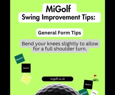 Golf Form Tips! Bend your knees slightly