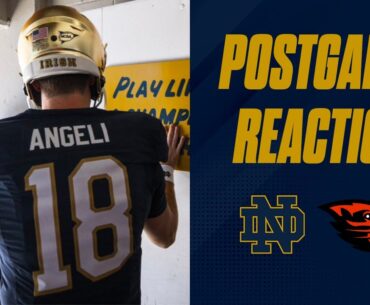 Notre Dame football vs. Oregon State Beavers Sun Bowl reaction show | Irish cruise to a 40-8 win