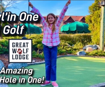 Howl’in 🐺 Mini Golf! Amazing Hole in One ⛳️ and our WORST hole! #minigolf #Concord