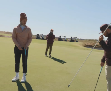 Bubbie taking the 4 man shamble Callaway tournament extremely seriously. Meanwhile Kwon: