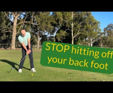 Right foot pressure in the golf swing