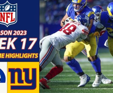 Los Angeles Rams Vs New York Giants Week 17 FULL GAME  | NFL Highlights Today