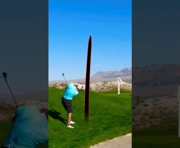 Firefighter Captain Steve with a tough stance on this shot #golf #shorts