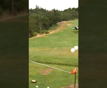 Ball Picker Gets Nailed #golf #golfswing #trickshots