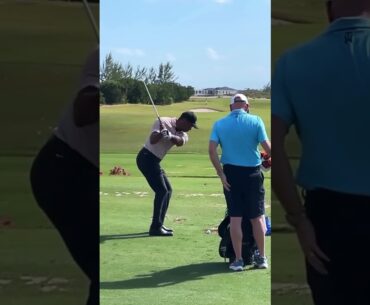 Tiger Woods slow motion wedge swing!  #golf,  #golfshorts,  #bestgolf,  #alloverthegolf, #subforgolf