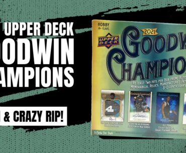 *CRAZY PRODUCT FOR A CRAZY LOW PRICE! | 2021 Upper Deck Goodwin Champions Hobby Box Review