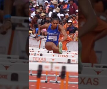 Easy win for Masai Russell #masairussell #uk #hurdling #olympics #trackandfield #track