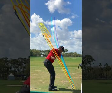 Tiger Woods golfing in slow motion created using Shot Tracer Pro. #golfer #golfswing