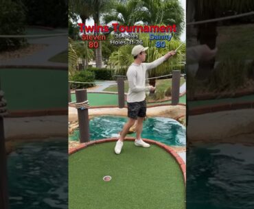 Twins Tournament 36 Holes Round 2 | Holes 34-35 #minigolf #minigolfcourse #golf #puttputt #twins