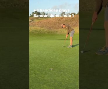 Bandon dunes hole 1 from the tips #shorts #golf