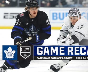 Maple Leafs @ Kings 1/2 | NHL Highlights 2024