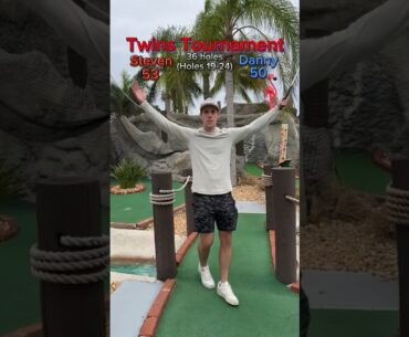 Twins Tournament 36 Holes Round 2 | Holes 23-24 #minigolf #minigolfcourse #golf #puttputt #twins